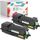 hehua Cartuccia toner compatibile MP 501 MP 601 407823 di ricambio per stampante Ricoh MP 501 MP 601 per stampante Ricoh SP 5300 SP 5300dn SP 5310dn MP 501SPF MP 601SPF (2 nere, 25.000 pagine)
