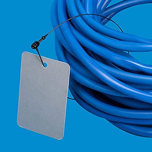 Image of Saan Plastic Loop Lock Pins Tag Fastener Hook Ties (White 5000 Pcs) (9 Inch)