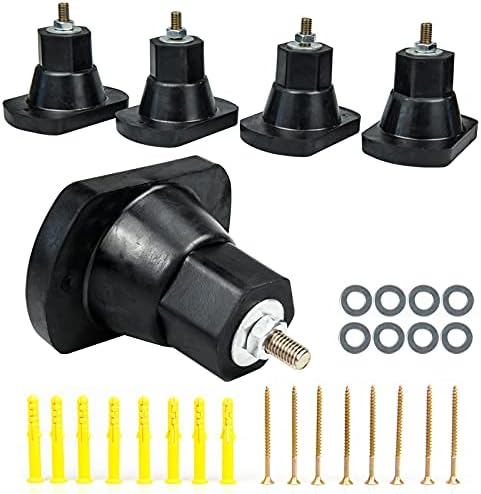 4Pack Air Conditioner Shock Pad,Rubber Isolator feet,Vibration Isolator Pads for Outdoor Air Conditioner Accessories (Upgrade)