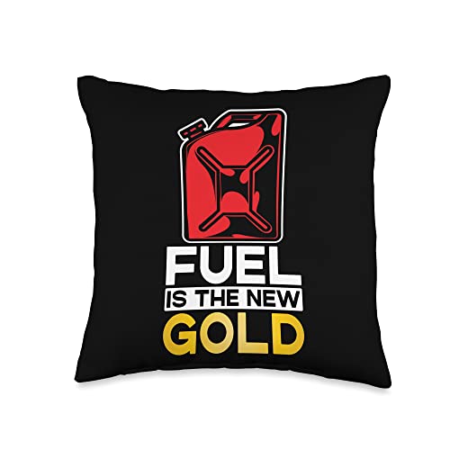 Fuel Is The New Gold Prices Petrol Gas Pump Throw Pillow