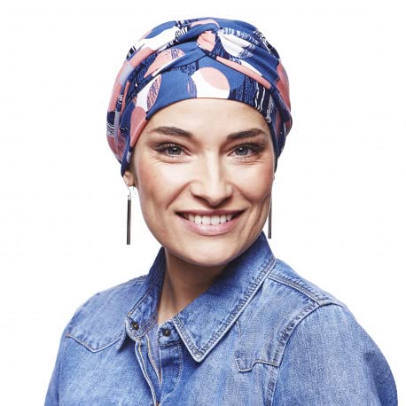 Foulard chimio Estelle en bambou turban bonnet alopécie femme