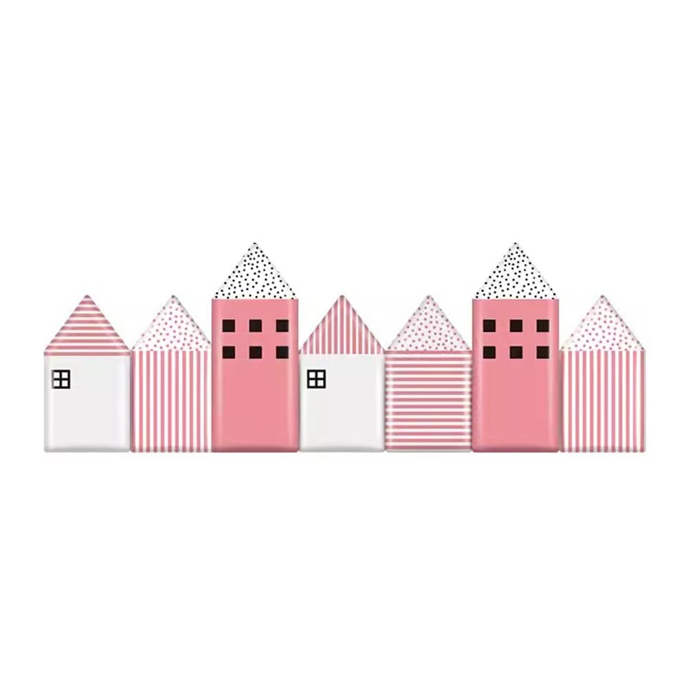 Pegatinas de Pared Pegatinas De Pared 7pcs, Almohadillas De Pared para Habitaciones Infantiles, Papel Pintado Impermeable De Cuero PU Autoadhesivo Anticolisión, para Familias Y Jardines De Infancia (
