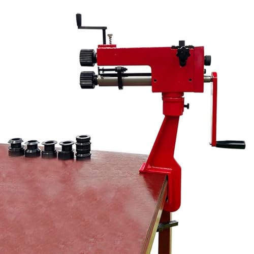 Máquina de rodillo de cuentas, herramienta de formación de metal de 7 pulgadas con 6 troqueles, capacidad de calibre 22, garganta de 177 mm para fabricación de precisión
