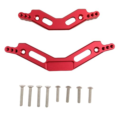 Front Rear Shock Tower for ARRMA Big Rock Granite Senton Typhon 3S (Red)