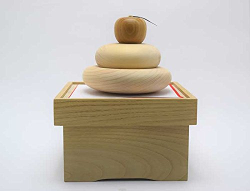 Amazon 天然木 鏡餅 収納兼飾台付き Wako 置物 オブジェ Amazon 天然木 鏡餅 収納兼飾台付き Wako 置物 オブジェ