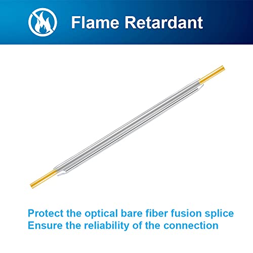 Tubos termocontraíbles de fibra óptica de 60 mm de PE transparente con varilla inoxidable 4