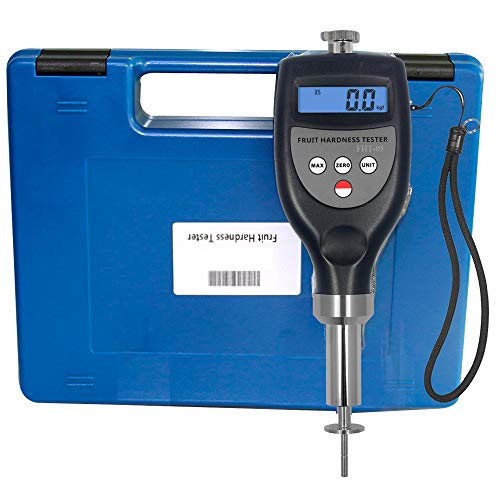 Tongbao FHT-05 Digital Fruit Penetrometer Hardness Tester Firmness Tester Sclerometer Hardness Tester 0.2 to 5.0kgf/cm² for Soft Fruit Peach Banana Apricot Plum Melon Citrus Persimmon Hardness Tester