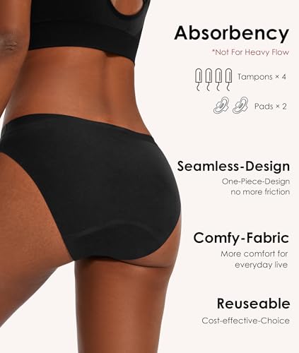Period Bikini Underwear For Women, Leak-Proof, Heavy Flow, Seamless4