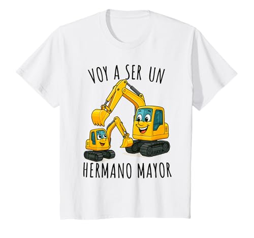 Niños Voy A Ser Hermano Mayor | Hermano Mayor Niño, Excavadoras Camiseta