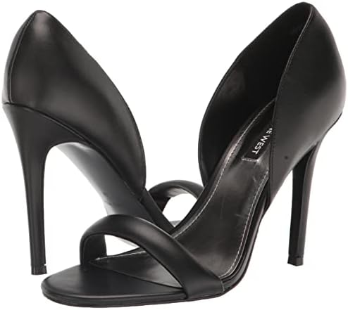 Nine West Women's MISTERY3 Heeled Sandal, Black, 9.5 | Image 6