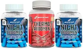 Kit Termogênico Dia e Noite – 1 Thermo Abdomen 120 Cáps + 2 Night Abdomen 60 Cáps – Queima de Gordura 24h