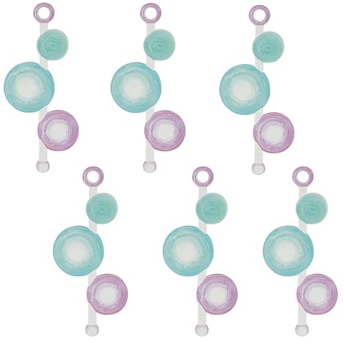 Mermaid Sparkle Bubble Paper Decorations - 13.5' (6 Pack) - Stunning Multicolor Hanging Décor for Enchanting Celebrations