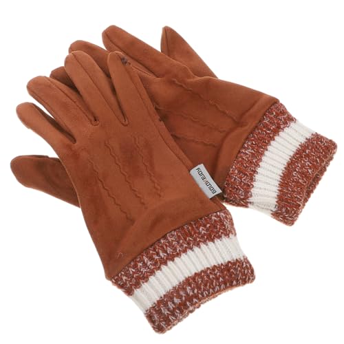 GRIRIW 1Pair Winter Touchscreen Gloves for Men and Women Full Finger Warm Mittens for Cycling Skiing and Hiking Durable and Comfortable for Outdoor Sports Color