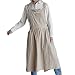 Guillala Tablier rétro en Coton Doux pour Femme Tablier Dos croisé de Couleur Unie Vêtements décontractés pour la Cuisine de café
