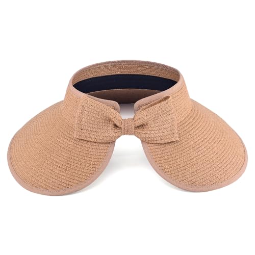 Sombrero plegable de paja para mujer talla L/XL caqui miniatura 2