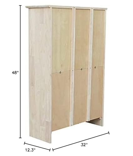 International Concepts Shaker Bookcase, 48-Inch, Unfinished #TOP5
