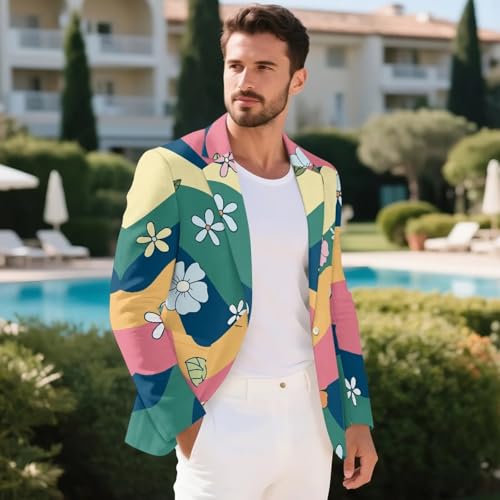 Men's Suit Jacket, Blazer, Sport Coat One Button Dress Coat Business Soft Jacket for Casual and Formal Occasions4