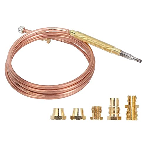 JANZU Universal-Thermoelement für Gasherd mit 5 Muttern, Thermoelement-Adapter, für Gasbrenner JANZU Universal-Thermoelement für Gasherd mit 5 Muttern, Thermoelement-Adapter, für Gasbrenner