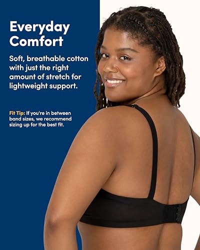 Image of Fruit of the Loom Women's Smooth Cotton T-Shirt Bra - Ultra-Soft, Flexible, and Invisible Under Tees
