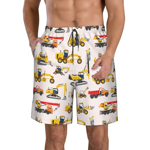 AMRANDOM Mens Swim Trunks Quick Dry Board Shorts Breathable Beach Shorts Swimwear