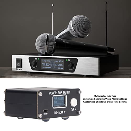 Image of Hilitand SWR Meter 1.6‑50MHz Watt Meter 150W HF Standing Ratio Meter Digital Meter for Measurement