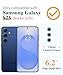GVIEWIN Compatible with Samsung Galaxy S25 Case, Clear Floral Slim Shockproof Protective Women Phone Case, Non-Yellowing, with Screen Protector & Camera Lens Protector 6.2