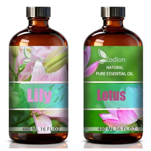 Aceite Esencial de Loto y Lirio 16 Fl Oz para Aromaterapia