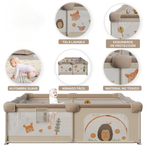Parc bébé pliable antidérapant pour sécuriser les premiers pas