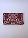 Bolso Clutch/Sobre de tela fallera valenciana roja con estampado de flores de...