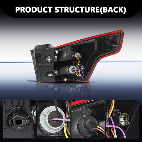 Image of Aosky Halogen Tail Light Assembly Fit for 2013-16 Ford Escape