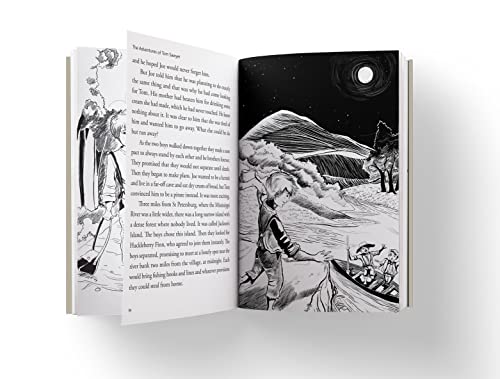 Wonder House Books The Adventures of Tom Sawyer : llustrated Abridged Children Classic English Novel with Review Questions (Hardback