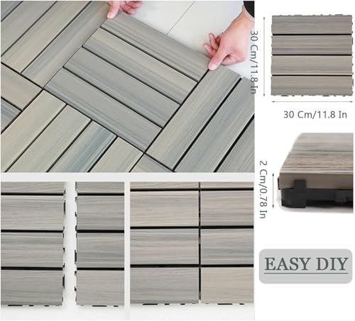 Dalle de sol extérieure clipsable et durable lavable pour protection jardin