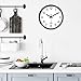 XFM Wall Clock Silent Wall Clocks Battery Operated 8 Inch Small Classic Analog Clock Modern Simple Decorative for Kitchen Office Bedroom Decor