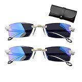 Generisch 2 Stück Brille Die Sich Automatisch Der Sehstärke Anpasst, Autofokus Brille Mit Selbsteinstellung, Intelligente Zoom ?????? Automatische Fokuseinstellung (SET A,Zoom)