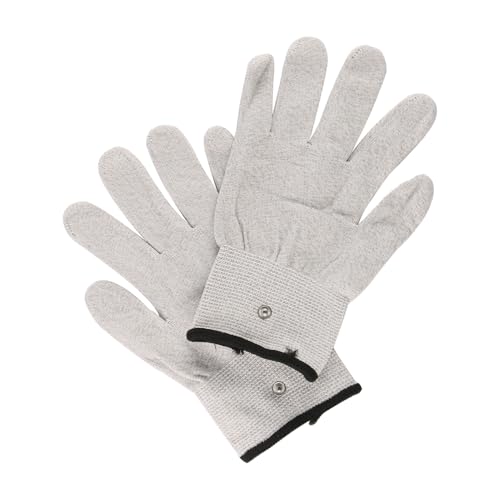 Laroal 1 Paio di Guanti conduttivi per soffiaggio Elettrico, Guanto per esercitarsi con Le Dita del Sassofono Elettrico per esibizioni all'aperto (Grigio Chiaro, Taglia L)