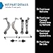 TRQ Front Suspension Kit Compatible with 11-17 535i GT xDrive 10-15 550i GT xDrive 15 740Ld xDrive 13-15 740Li xDrive 750i xDrive 750Li xDrive 12-15 Alpina B7 xDrive Alpina B7L xDrive