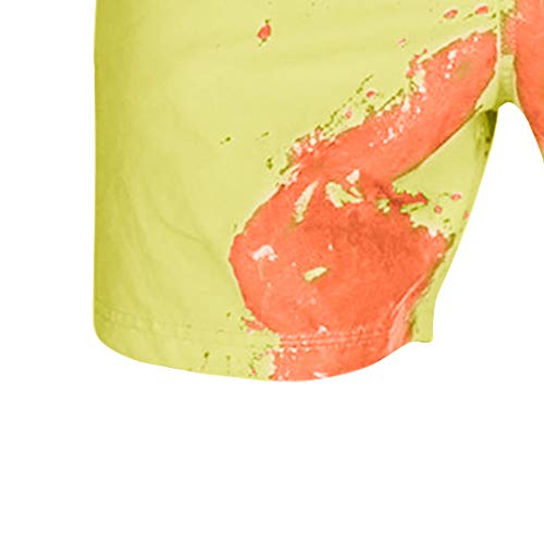 Honorall Mudança de cor engraçada Sunga Swimwear Verão Sensível à Temperatura Praia Shorts de Nataçã