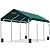 ADVANCE OUTDOOR 12x20 ft Heavy Duty Carports Potable Car Canopy Garage Party Tent Boat Shelter, Adjustable Height from 9.5 ft to 11 ft, Green