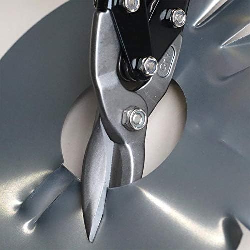 Metal Shears Aviation Snip Set 3 Pack Tin Snips Cutters - Left, Right and Straight Metal Cutting Shears - Snips for Sheet Metal -Cutting Pliers Snip