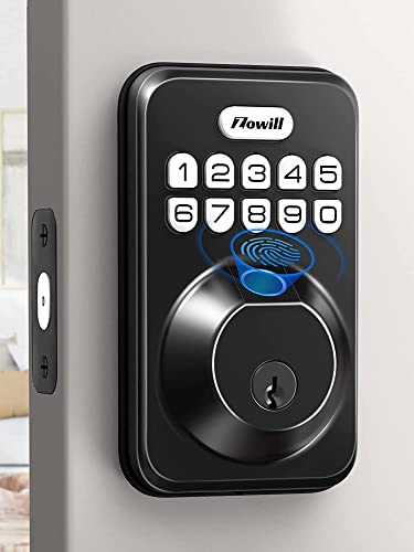 Fingerprint Door Lock, Zowill Keyless Entry Door Lock Keypad Deadbolt with 20 Biometric Fingerprints, 20 User Codes, Auto Lock, Anti-Peeping Password, IP54 Waterproof, Easy Installation Smart Lock Fingerprint Door Lock, Zowill Keyless Entry Door Lock Keypad Deadbolt with 20 Biometric Fingerprints, 20 User Codes, Auto Lock, Anti-Peeping Password, IP54 Waterproof, Easy Installation Smart Lock