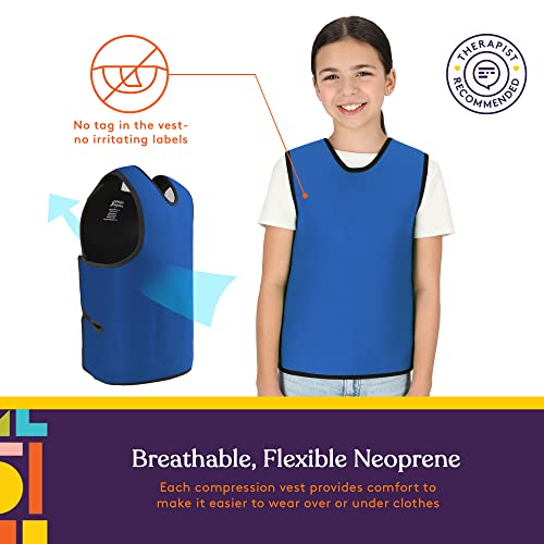 Special Supplies Sensory Compression Vest Deep Pressure Comfort (Blue, Meduim) - Image 4