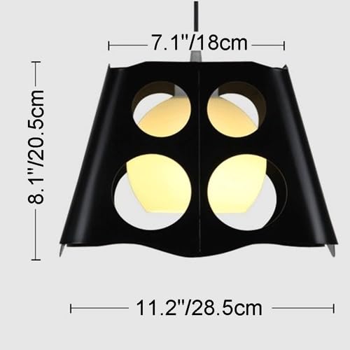 Lámpara de suspensión de metal para techos con poca luz 8