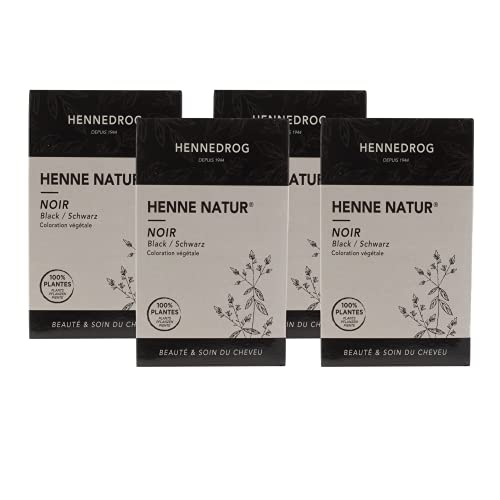 Hennedrog - Henna Natur schwarz 4 x 90 g