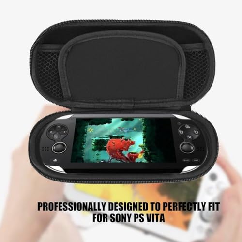 Image of TMG PS Vita Case, Carrying Case Compatible for PS Vita, Portable Travel Carrying Bag for Sony PS Vita, Waterproof and Whockproof Professional PlayStation Vita Travel Pouch (Red)