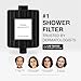 Filterbaby Signature Shower Filter – IAPMO Certified to NSF177 Standard, Doctor Developed, Reduce up to 99% Chlorine/Chloramine/Lead/Certain Heavy Metals, Advanced Filtration for Skin & Hair, Black