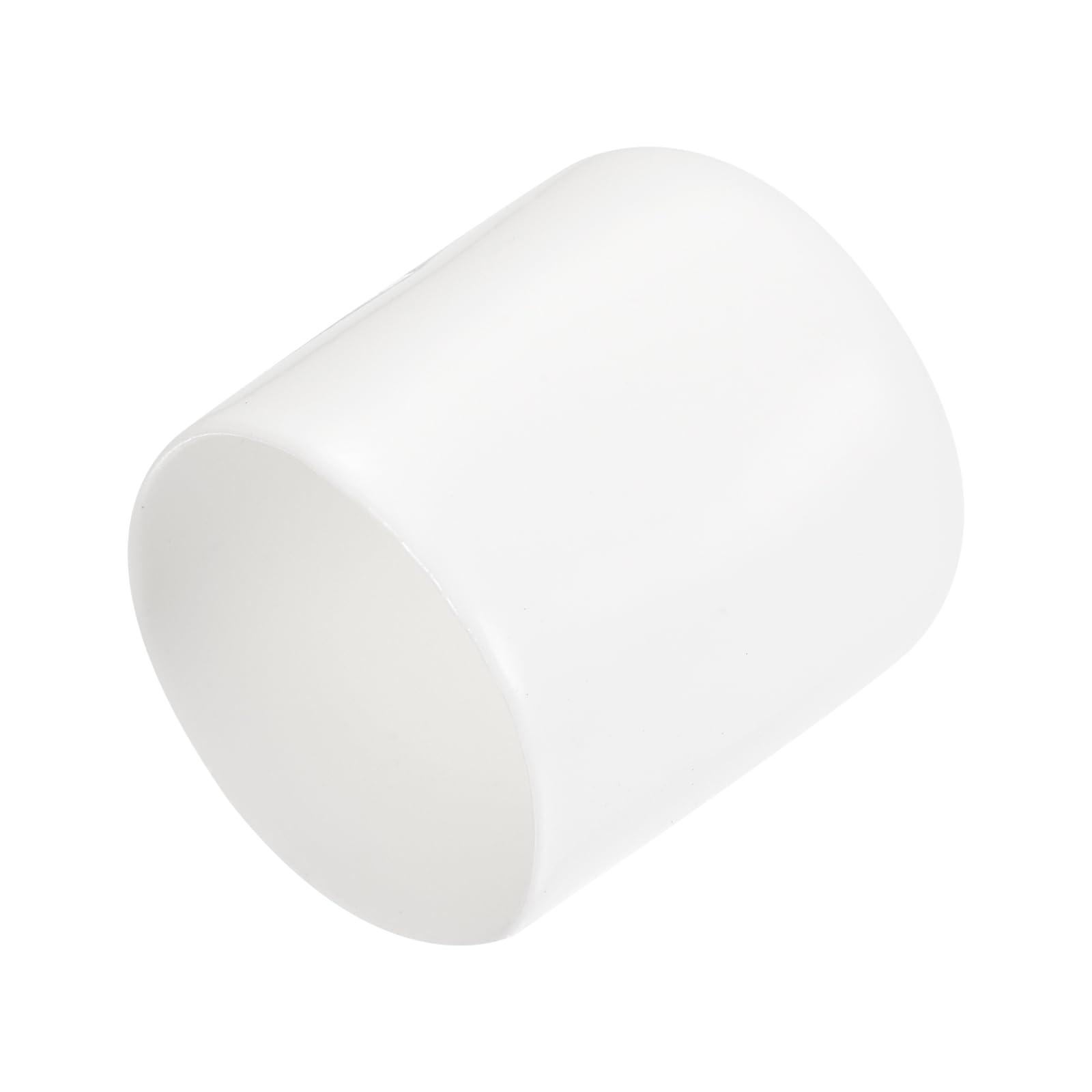 uxcell 20pcs Rubber End Caps 27mm ID Vinyl Round End Cap Cover Screw Thread Protectors White