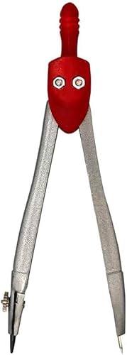 Compasso Escolar de Metal com Grafite, Pontas Extras, Sortido