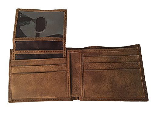 Twisted X Brown Leather Bi-fold Wallet With Twisted X Imprinted Logo2