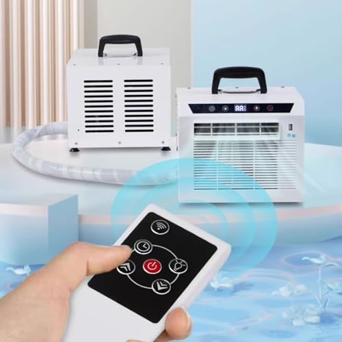 13.000 BTU Split-Klimaanlage, tragbare Innen- und Außeneinheit mit Touchpanel, 12-Stunden-Timer, Fernbedienung, leise Kühlung für Zuhause, Büro, Camping und Wohnmobil, einfache Installation, keine M