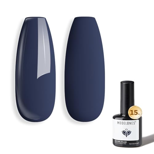 modelones Blue Gel Nail Polish Navy